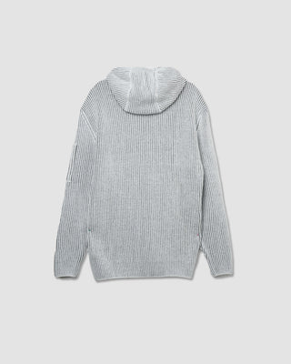 C.P Company Knitwear Cardigan Fleece Knit Gunmetal