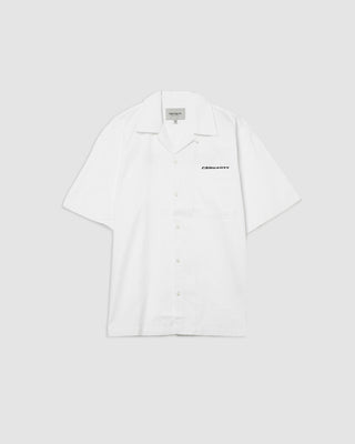 Carhartt WIP S/S Link Script Shirt White/Black