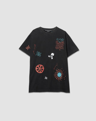 Andersson Bell March Embroidery T-Shirts Black