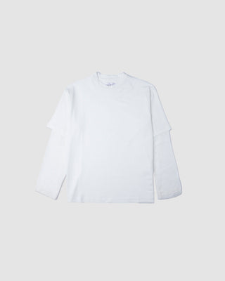 Silted L/S Double T-Shirt Off White