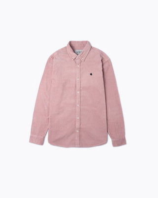 Carhartt WIP L/S Madison Cord Shirt Glassy Pink