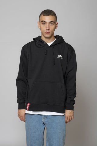 Alpha Industries Basic Hoody Small Logo Black