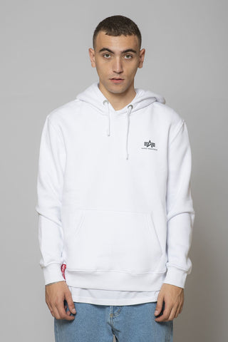Alpha Industries Basic Hoody Small Logo White
