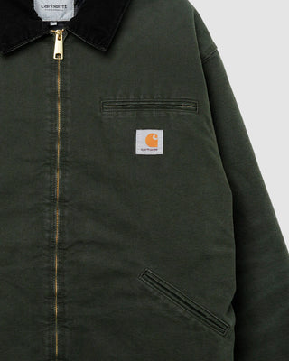 Carhartt WIP OG Detroit Jacket Olive / Black stone canvas