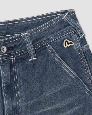 Evisu Washed Worker Jeans Indigo