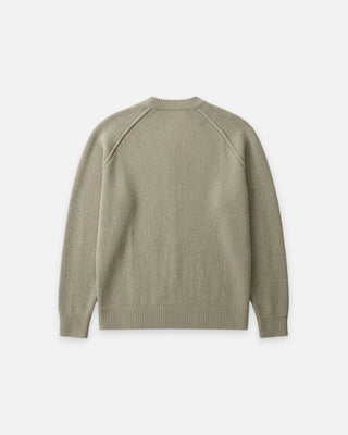 C.P. Company Chenille Cotton Crewneck Lens Sweater Flint Grey