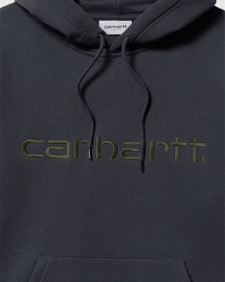 Carhartt WIP Hooded Carhartt Sweatshirt Dark Navy/Dark Scarab
