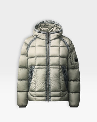 C.P. Company D.D. Shell Hooded Puffer Jacket Flint Grey