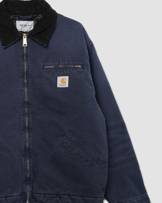 Carhartt WIP OG Detroit Jacket Dark Navy / Black stone canvas