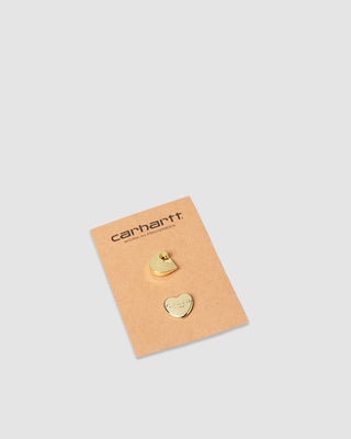 Carhartt WIP Pins Set Zinc Alloy Gold