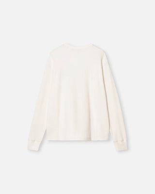 Carhartt WIP L/S Blackletter Waffle T-Shirt Wax/Black