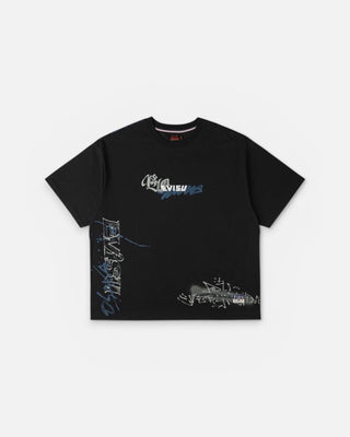 Evisu Ht Graffiti Aop Ss Tee Black
