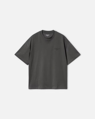Carhartt WIP S/S Signature Script T-Shirt Graphite/Dark Scarab