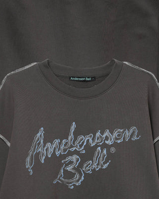 Andersson Bell Unisex Liquid Logo Sweatshirt Charcol