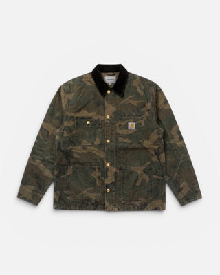 Carhartt WIP Michigan Chore Coat Camo Laurel Aged Canvas
