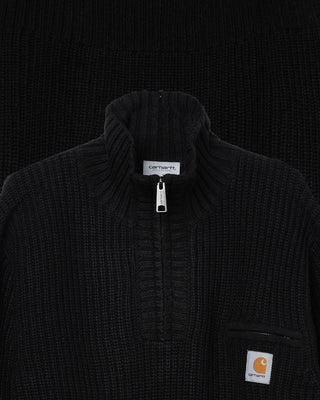Carhartt WIP Detroit Half Zip Sweater Black