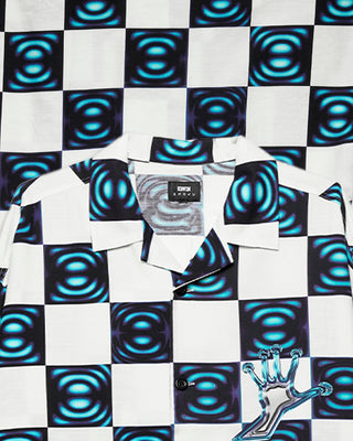 Edwin Digital Check Shirt Blue/White