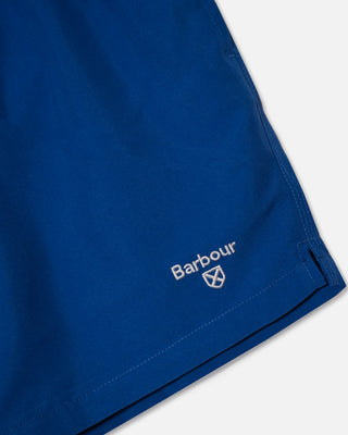 Barbour Stample Logo 5 Swim Shorts Sailboat Blue
