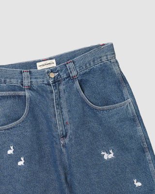 Carne Bollente Bunny Bonanza Shorts Washed blue