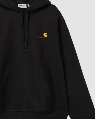 Carhartt WIP Hooded American Script Sweat Black