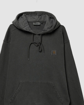 Carhartt WIP Hooded Nelson Sweat Charcoal Garment Dyed