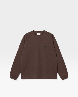 Carhartt WIP L/S Signature Rib T-Shirt  Palisander/Black