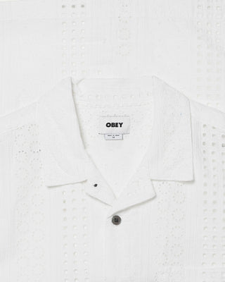 Obey Sunday Woven Shirt White