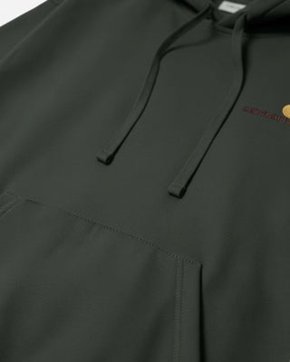 Carhartt WIP Hooded American Script Sweatshirt Raven