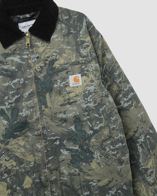Carhartt WIP OG Detroit Jacket Camo Combi, Green / Black stone washed