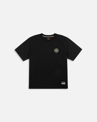 Evisu Ht Wave & Whale Daicock Printed Ss Tee Black
