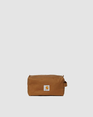 Carhartt WIP Canvas Washbag Hamilton Brown