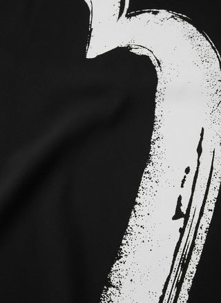 Evisu Ht Hand Brush Daicock Printed Ss Tee Black