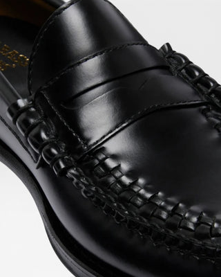 G.H. Bass Est.1876 Weejuns Larson Weave Loafers Black Leather