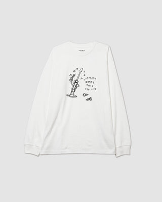 Carhartt WIP L/S Tools For Life T-Shirt White/Black