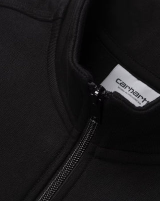 Carhartt WIP Half Zip American Script Sweatshirt Black