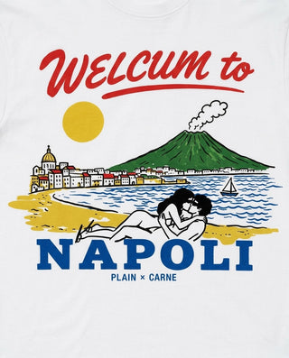 Carne Bollente X Plain Welcum to Napoli T-Shirt White
