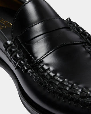 G.H. Bass Est.1876 Weejuns Larson Weave Loafers Black Leather
