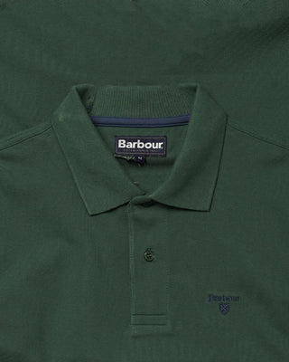 Barbour Lightweight Sports Polo Racing Green