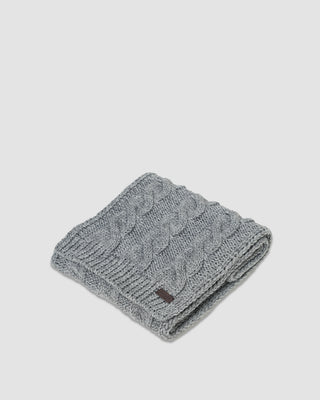 Barbour Jesmond Beanie and Scarf Set Mid Grey