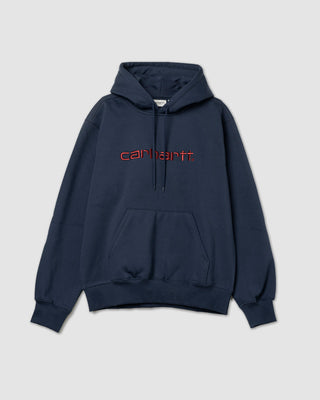 Carhartt WIP Hooded Carhartt Sweat Air Force Blue/Malbec