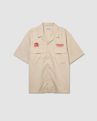 Carhartt WIP S/S Deli Shirt Fleur De Sel/Desire