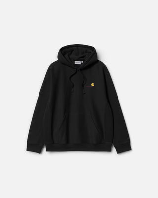 Carhartt WIP Hooded American Script Sweatshirt Black