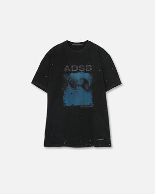 Andersson Bell Unisex Whale Printed T-Shirt Charcoal Grey