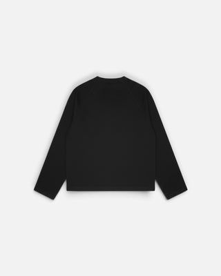 Rains Waffle Long Sleeve T-Shirt Rains Black