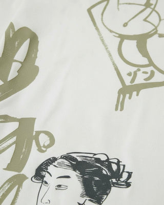 Evisu Ht Graffiti Aop Ss Tee Ecru