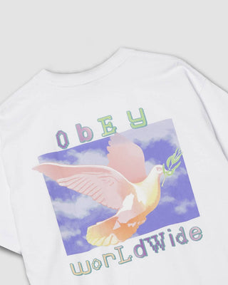 Obey Dove Of Peace Boxy Tee White