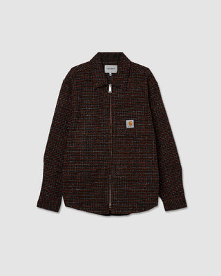 Carhartt WIP Bellamy Shirt Bellamy Check, Tobacco