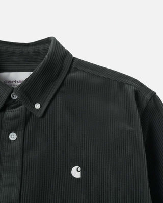 Carhartt WIP L/S Madison Cord Shirt Cotton Corduroy Raven
