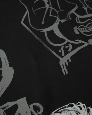 Evisu Ht Graffiti Aop Ss Tee Black