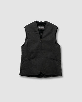 Barbour Warm Pile Waistcoat Zip Black